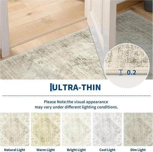 Vista 4 de Garvee Alfombra vintage Beige