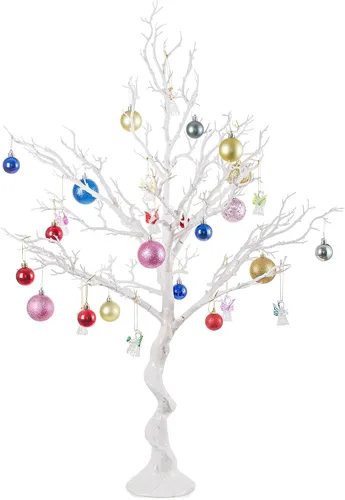 Vista 15 de NUPTIO Árbol Artificial Negro de Halloween: 22.8 pulgadas de Alto Exhibidor de Ornamentos Navideños Árboles Falsos Manzanita Ramas Decorativas