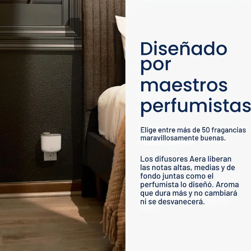 Vista 6 de Aera Mini Difusor de Fragancia para el Hogar Enchufable: Control de Aroma con Aplicación para Hogar Inteligente, Aceite Esencial y Aromaterapia