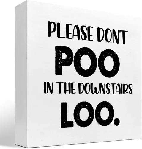 Vista 14 de Toilet Rules - Cartel divertido de madera para baño, placa de bloque de madera para el hogar, baño, estante de pared, decoración de inodoro Bartroom