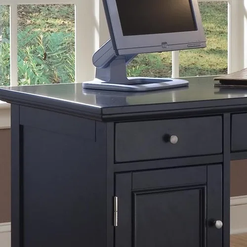 Vista 4 de Homestyles Escritorio de pedestal negro Bedford