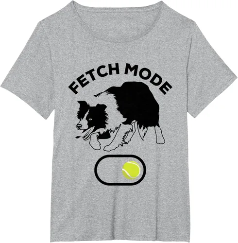 Vista 21 de Border Collie Stuff - Camiseta de pelota de tenis para hombre, Border Collie Fetch, Blanco Gris Oscuro