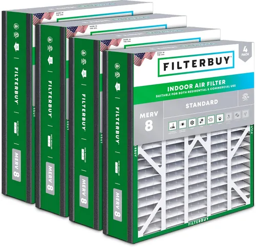Vista 18 de Filterbuy Filtro de aire MERV 8 Essential Dust & Allergy Defense de 10 x 17 x 2 pulgadas (paquete de 4), filtros exteriores plisados electrostáticos