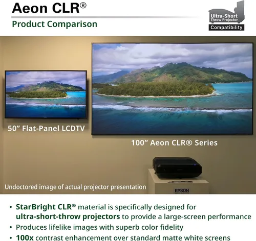 Vista 7 de Elite Screens - Serie Aeon StarBright CLR pantalla Negro