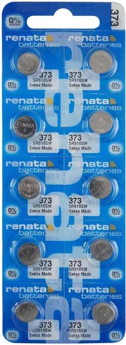 Vista 9 de Renata 373 SR916SW Baterías – 1.55 V Óxido de Plata 373 Batería de Reloj (2 unidades)