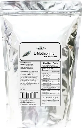 Vista 4 de L-metionina en polvo puro (500 gramos (1.1 lb))