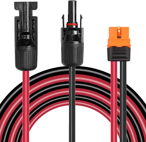 Vista 9 de MOOKEERF Cable solar a XT60i – 2 piezas de panel solar de 2 pies a XT60i adaptador adaptador cable de extensión para estación de energía portátil