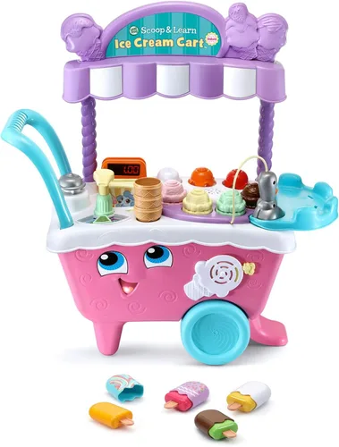Vista 3 de LeapFrog Scoop and Learn Ice Cream Cart Deluxe (embalaje sin frustración), color rosa