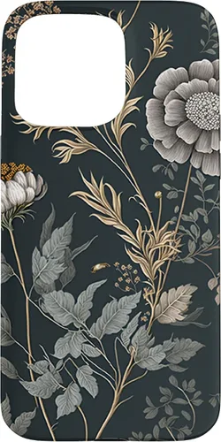 Vista 28 de iPhone 16 Cute Flowers Vintage Botánico Floral Ilustración Case