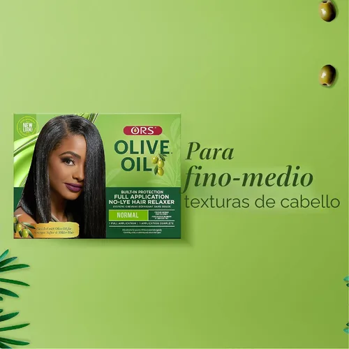 Vista 7 de ORS Aceite de oliva con protección integrada, aplicación completa, relajante para el cabello, fuerza normal (paquete de 1)
