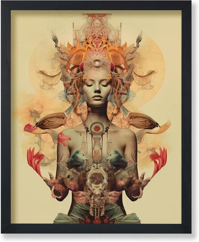 Vista 61 de Poster Master Póster OVNI – Impresión de mujer enmascarada – Arte extraterrestre – Arte surrealista – Arte de ciencia ficción – Regalo para hombres