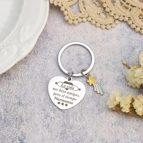 Vista 4 de Llavero de amistad, regalos de Amiga para mujer, mejor amiga, regalos de cumpleaños para mujeres, amigas, regalos de amistad para mujeres, amigos