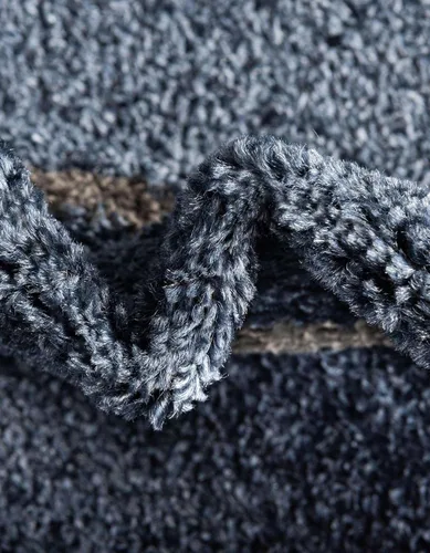 Vista 6 de Unique Loom Autumn Collection - Alfombra rectangular de 5 pies 3 pulgadas x 8 pies, color azul marino y gris Azul marino/gris