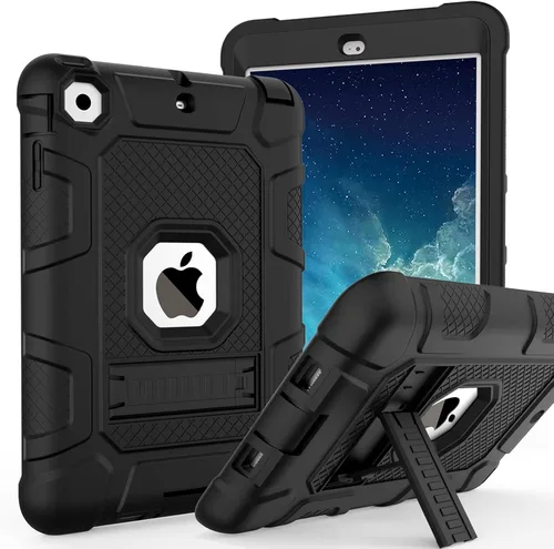 Vista 8 de TIMISM Funda para iPad mini, iPad mini 2, iPad mini 3 con soporte, 3 en 1, resistente a prueba de golpes, híbrida de tres capas, funda protectora