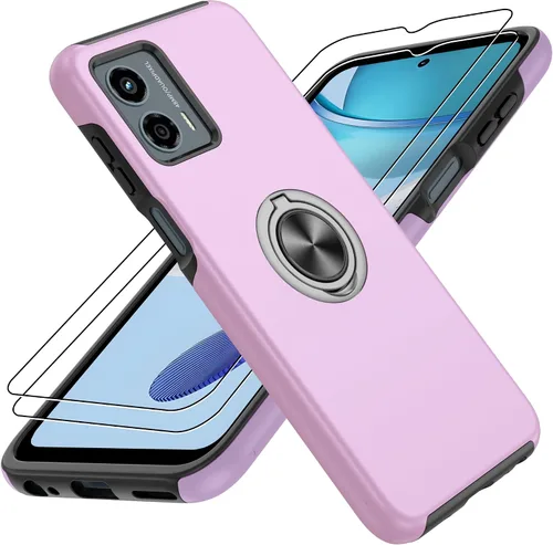 Vista 12 de Gritup - Funda para Galaxy A05S con protector de pantalla HD×2, funda protectora para teléfono a prueba de golpes con soporte magnético de anillo
