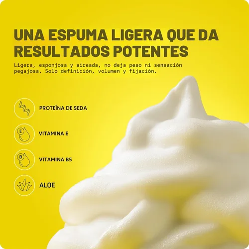 Vista 4 de Marc Anthony Espuma de peinado que mejora el rizo, sujeción extra, rizos estrictamente rizados - Vitamina E y proteínas de seda transforman