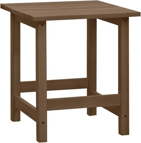 Vista 8 de Garden Chair Outdoor Brown Fir Wood, Chairs, Balcony Furniture Set & Small Patio Table - Ergonomic, Piece, Garden Set, Chairs - 27.4 x 34.1 x 35.2 in