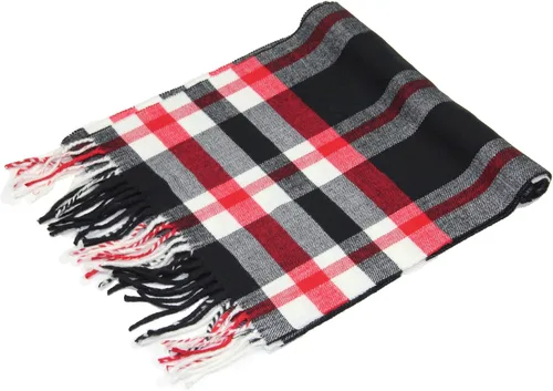 Vista 118 de Bufanda de invierno Achillea suave y cálida, de tartán, a cuadros, de cachemira, unisex