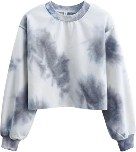 Vista 9 de Amazhiyu Sudadera Corta para Mujer de Manga Larga con Forro Polar Albaricoque