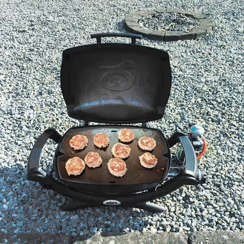 Vista 8 de 7582 Inserto de plancha de hierro fundido para parrillas Weber Q Series Q1200 Q1000 Q1400 Q100 Q120 Q140, pieza de repuesto de plancha de cocina