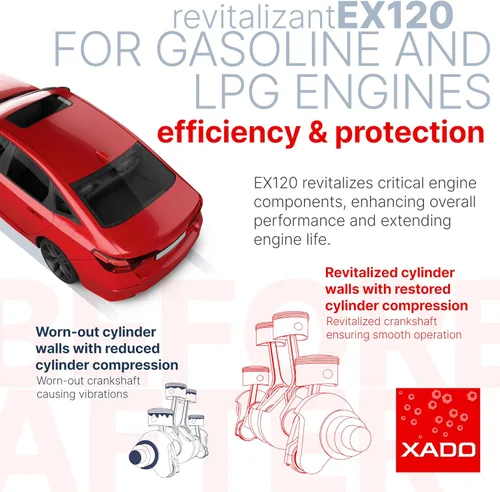 Vista 6 de XADO EX120 para motor de gasolina, paquete de 3 + supergrasa