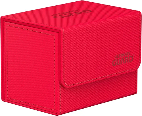 Vista 15 de Ultimate Guard Sidewinder 100+, caja de cubierta para 100 tarjetas TCG de doble manga, gris, cierre magnético y forro interior de microfibra para un