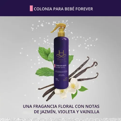Vista 3 de Hydra Forever Baby Pet Colonia en aerosol para perros y gatos – Fragancia de polvo para bebés – Acabado de aseo duradero – 15 onzas