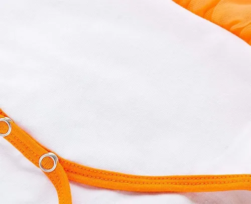 Vista 4 de FANCYINN Trajes de Halloween para niñas pequeñas overol de manga corta con tutú de encaje 4 piezas