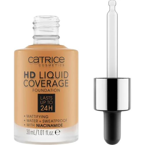 Vista 23 de Catrice Base de cobertura líquida HD, impecable, de alta cobertura, vegana y libre de crueldad (002 beige porcelana)