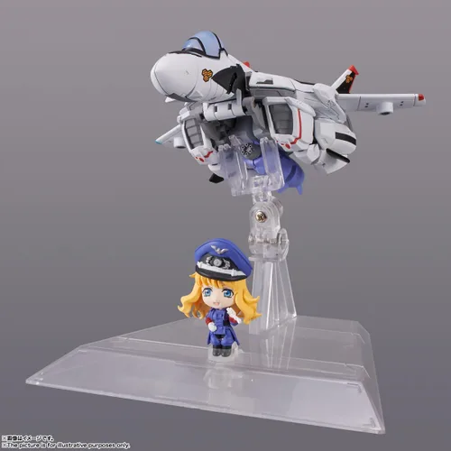 Vista 3 de TAMASHII NATIONS - Macross Frontier - VF-25F Messiah Valkyrie (Uso Alto) con Sheryl, Bandai Spirits Tiny Session Figura de acción