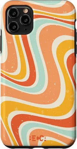 Vista 13 de Retro Groovy Liquid Swirl Hippie 70's 80's Psychedelic Phone Case para iPhone 17