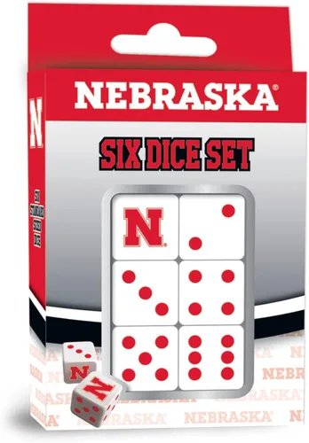 Vista 5 de MasterPieces Game Day - NCAA Alabama Crimson Tide - Juego de 6 dados con logotipo del equipo, tamaño estándar D6