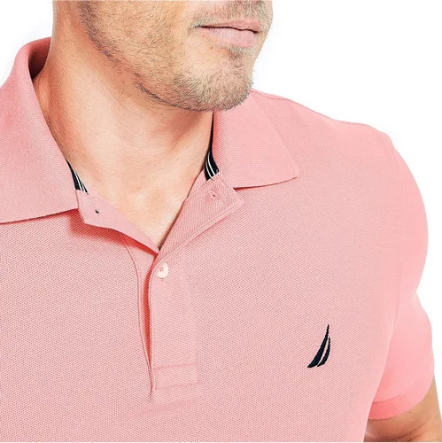 Vista 4 de Nautica Polo para hombre de ajuste clásico de ajuste sostenible
