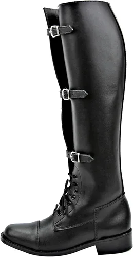 Vista 4 de Hombre Hombre Semental Campo Caballo Botas Elegante Moda Equestrian Negro