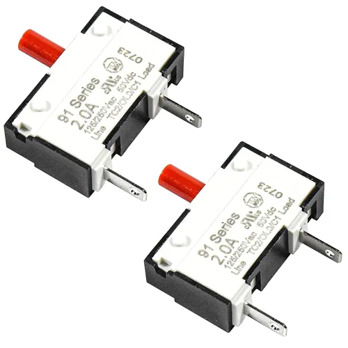Vista 8 de HQRP Interruptor de disyuntor térmico de empuje para restablecer serie 91 compatible con aspiradora vertical Dyson DC25 DC24 914592-01 DY-91459201