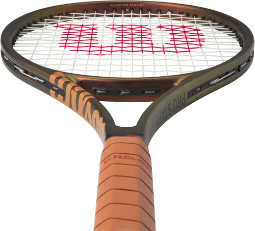 Vista 5 de Wilson Pro Staff 97 V14 Performance - Raquetas de tenis, ensartadas con Sensation 16 Natural en tensión de rango medio