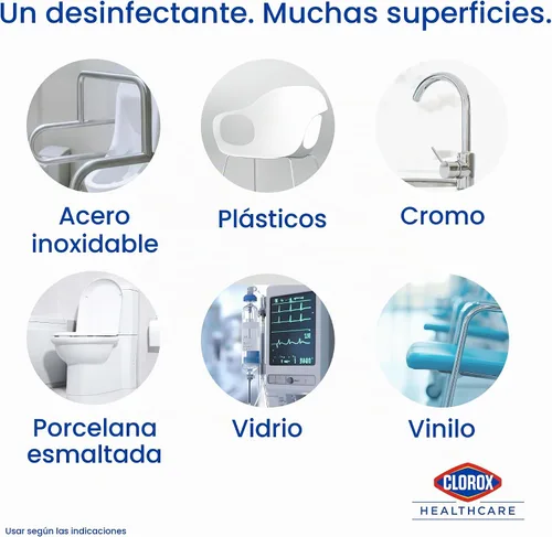 Vista 6 de Clorox Healthcare - Recambio de limpiador germicida de lejía, 128 onzas líquidas (el paquete puede variar)
