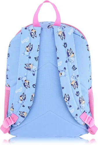 Vista 7 de Mochila Bluey con lonchera para niños, bolsa escolar de 16 pulgadas Azul