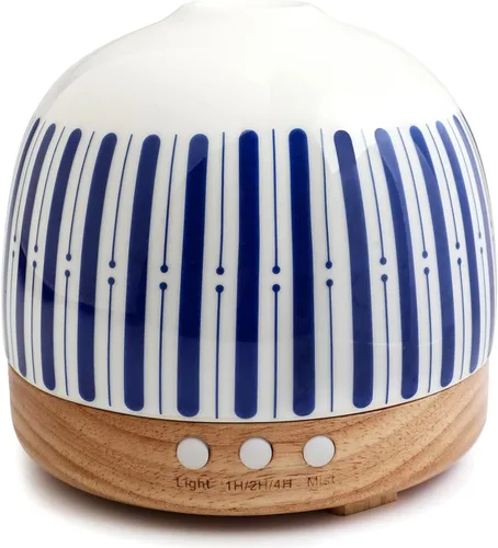 Vista 14 de Difusor de aromaterapia, 10.1 fl oz, hecho a mano, aceites esenciales, difusores de cerámica para hogar grande con humidificador de niebla fría
