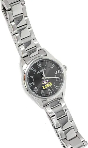 Vista 4 de Bulova Reloj de mujer North Carolina Tarheels UNC Reloj negroplateado, Japonés
