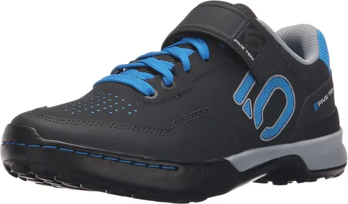 Vista 4 de Five Ten Zapatos de bicicleta de montaña con encaje Kestrel Gris Cinco/Ciano/Núcleo Negro