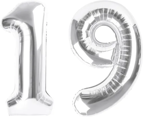 Vista 218 de Globos con números de 40 pulgadas, color negro, para decoraciones de cumpleaños de 10 a 100 años Jumbo 40In & Vibrant Color, With Hanging Holes