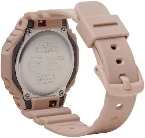 Vista 2 de G-Shock Casio Nuevo Mujeres Oro Rosa Serie 2100 GMAS2100MD-4A, Rosado, Casual