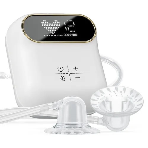 Vista 9 de Corrector eléctrico de pezón para pezones planos o invertidos, bomba de pezón portátil, extractor de pezón invertido, extractor de pezón recargable