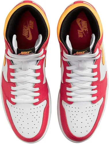 Vista 4 de Men's Jordan 1 Retro High OG Prototype WhiteTotal Orange-Multi (DC6515 100)