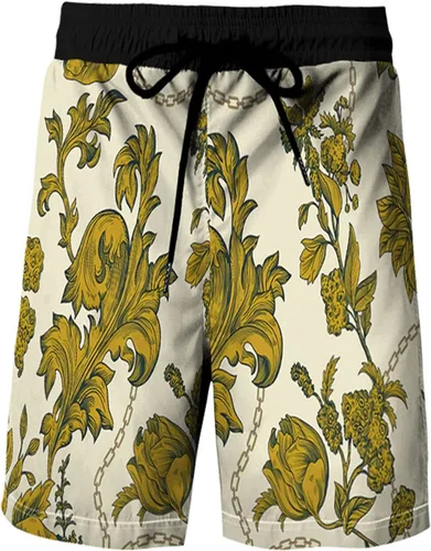 Vista 29 de RPOVIG Conjunto de playa a juego con camisas y pantalones cortos para hombre, ropa floral hawaiana para festival, conjuntos de 2 piezas con sombrero
