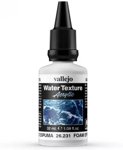 Vista 3 de Vallejo - Texturas de agua Diorama FX Efecto espuma 1.1 fl oz. (1.08 fl oz.)