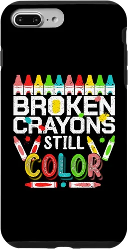 Vista 12 de Broken Crayons Still Color Mental Health Awareness Men Women Case for iPhone 17