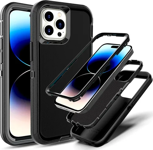 Vista 32 de Funda para iPhone 13 Pro Max y iPhone 14 Pro Max, [compatible con MagSafe] [prueba anticaídas de 10 pies] [2 protectores de pantalla de TPE]