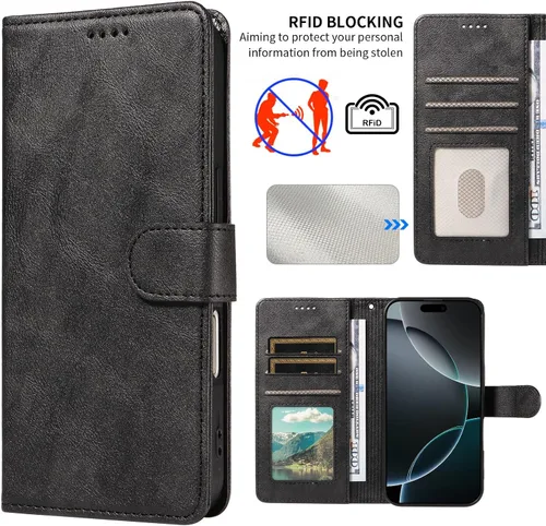 Vista 7 de Funda para teléfono compatible con Huawei P10 Lite, color negro
